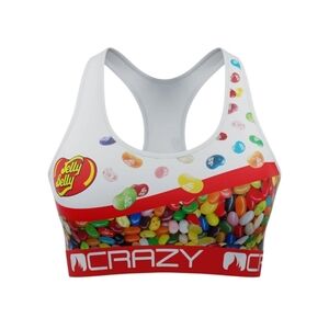 Crazyboxer‎ Comfortable Soft Form Fitting Jelly Belly Design Women's Sports Bra